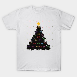 Cat Christmas Tree T-Shirt